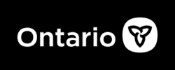 Ontario logo with a trillium