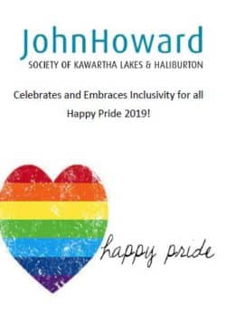 JHS Kawartha lakes and haliburton happy pride 2019
