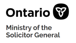 Ontario ministry of the attorney general logo with a trillium