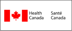 Health canada logo with the canadian flag