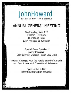 JHS Kingston and district Annual general meeting invitation