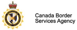 Canada border services agency logo with a gold crest