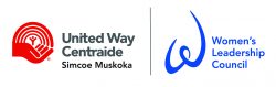 United way centraide simcoe muskoka and womens leadership council logos