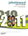 Cover of JHS ottawa 2011 annual report with 4 faces within the zero