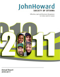 Cover of JHS ottawa 2011 annual report with 4 faces within the zero