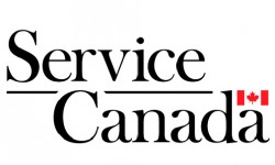 Service Canada logo with a canadian flag