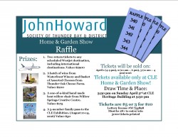 JHS Thunder bay home and garden show raffle poster
