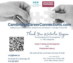 Thank you waterloo region publication with a person putting two puzzle pieces together