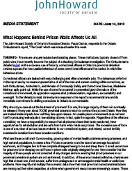Cover of media statement publication