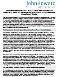 Cover of JHSO response to OACP publication