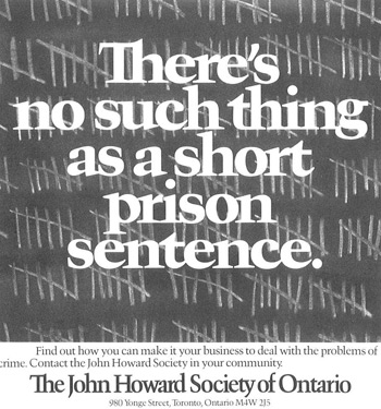 Poster Campaign 1977 – The scars and collateral harms from prison can be longstanding