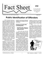 Cover of factsheet publication