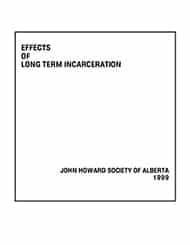 Cover of effects of long term incarceration report