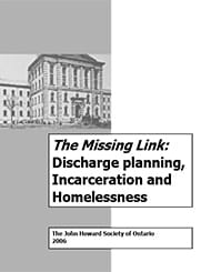 Cover of the missing link report with a large building