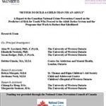 Cover of letter from the university of western ontario regarding better to build a child than fix an adult