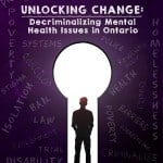 Cover of unlocking change report with a person standing inside a keyhole