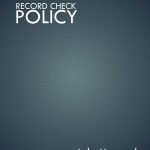 Cover of JHSO record check policy report