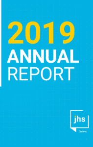 Cover of 2019 JHSO annual report