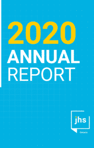 Cover of 2020 JHSO annual report